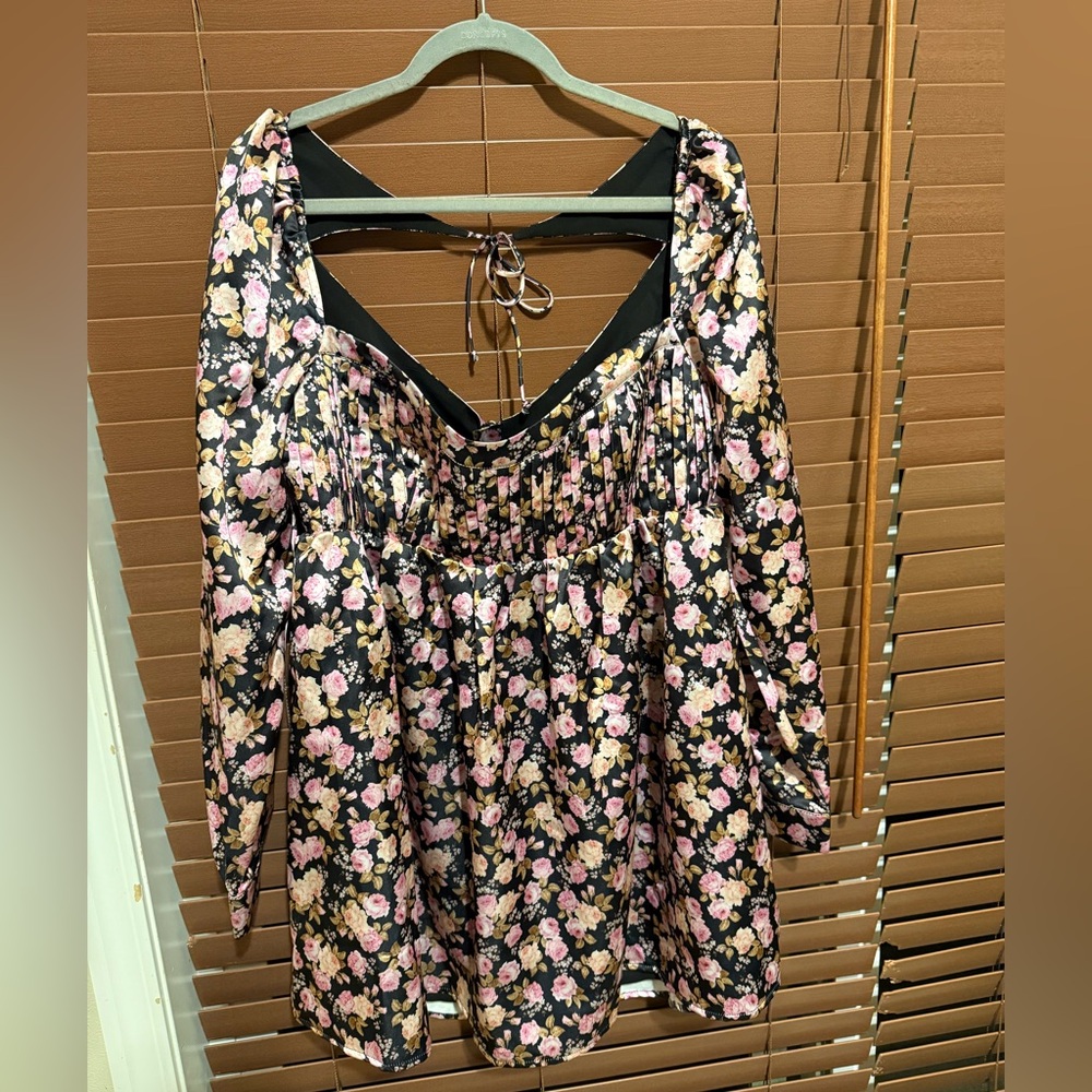 For Love And Lemons Black and Pink Dress, size 1x